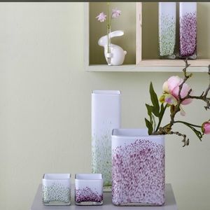 Leonardo European Glass vase and hurricane lamp